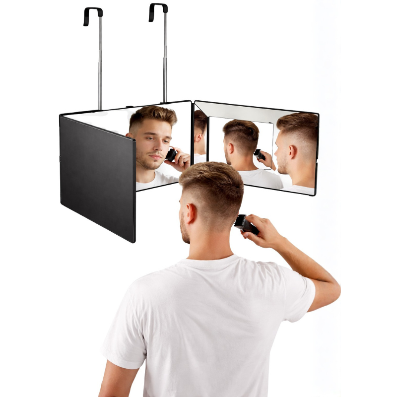 LED trifold mirror